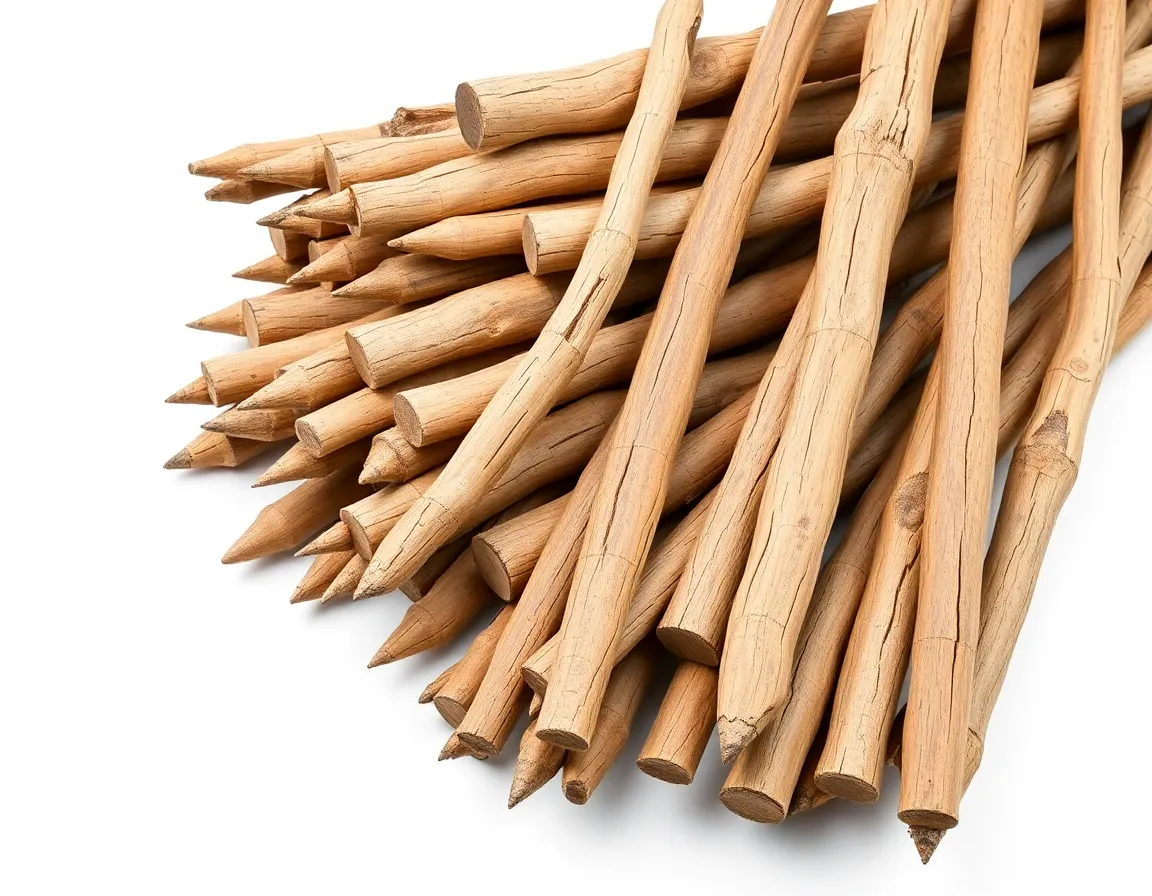 HS 44042010 — Hoopwood; split poles; piles, pickets and stakes of wood, pointed but not sawn lengthwise; wooden sticks, roughly trimmed but not turned, bent or otherwise worked, suitable for the manufacture of walking-sticks, umbrellas, tool handles or the like; chipwood and the like — Chipwood